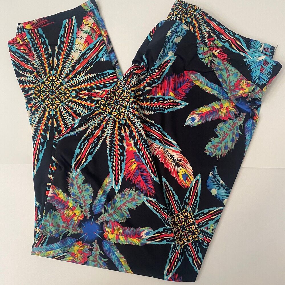 The Zig Zag Stripe Stretch Crop Pants Size Medium